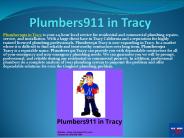 Plumbers911 in Tracy
