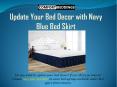 Update Your Bedroom Decor With Navy Blue Bed Skirt