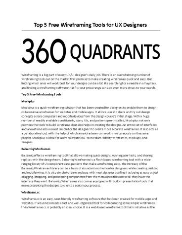 Top 5 Free Wireframing Tools for UX Designers
