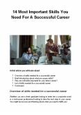 14 Most Important Skills You Need For A Successful Career PowerPoint PPT Presentation