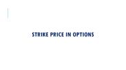 Strike Price in Options
