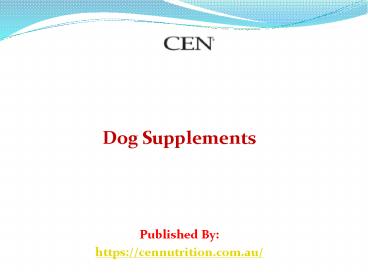 Dog Supplements