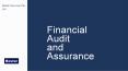 Financial Audit and Assurance PowerPoint PPT Presentation