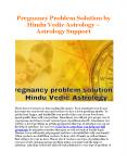 Pregnancy Problem Solution by Hindu Vedic Astrology - Astrology Support PowerPoint PPT Presentation