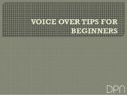 Voice Over Tips for Beginners (1)
