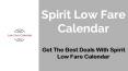 Spirit Low Fare Calendar (4)