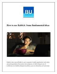 How to use rabb it