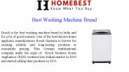 Best Washing Machine Brand | Home Best