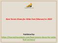 Best Tennis Shoes for Wide Feet (Women) in 2020 PowerPoint PPT Presentation