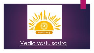 vedic vastu sastra