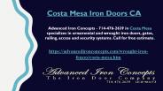 Costa Mesa Iron Doors CA