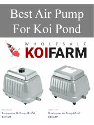 Best Air Pump For Koi Pond