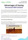 Advantages of Having Personal Will Online PowerPoint PPT Presentation