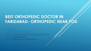 Shoulder Spealist in Faridabad