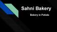 Caterers in Patiala | Sahni Bakery | PowerPoint PPT Presentation