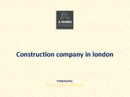 Construction company in london