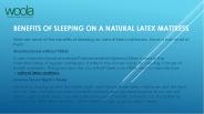 Benefits of Sleeping on a Natural Latex Mattress