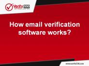How email verification software works?