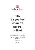 How can you buy women’s apparel online?