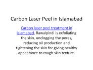 Carbon Laser Peel in Islamabad