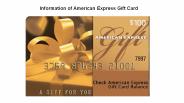 Information of American Express Gift Card