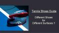 Tennis Shoes Guide – Different Shoes for Different Surfaces PowerPoint PPT Presentation