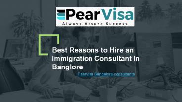 Reasons to hire an immigration consultant (1)