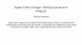 Apple Cider Vinegar: Multipurpose and Magical PowerPoint PPT Presentation