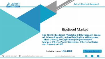 Biodiesel Market Size | Growth, Trends, and forecast 2025 presentation ...