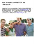 How to Choose the Best-Rated Golf Shirts in 2021 PowerPoint PPT Presentation