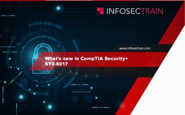 CompTIA Security+ SY0-601 Certification