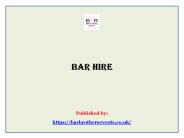 Bar Hire