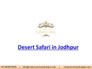 Desert Safari in Jodhpur