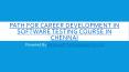 Software testing training in Chennai PowerPoint PPT Presentation
