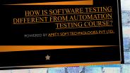 How is Software Testing Differ from Automation Testing