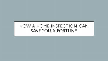 Residential Inspection Huntersville NC