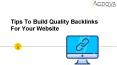 Tips To Build Quality Backlinks For Your Website PowerPoint PPT Presentation