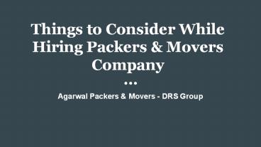 Agarwal Packers and Movers Jaipur