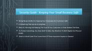 Security Guide: Keeping Your Small Business Safe