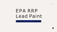 EPA RRP Lead Paint