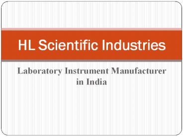Laboratory Instruments Manufacturer in India - HLscientificind (1)