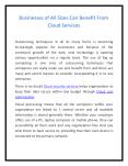 Businesses of All Sizes Can Benefit From Cloud Services (1) PowerPoint PPT Presentation