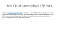 best Cloud Based School ERP India PowerPoint PPT Presentation