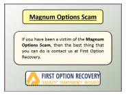 Magnum options frauds | Magnum option scam