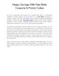 Happy Savings With Pipa Bella Coupons & Promo Codes (1)