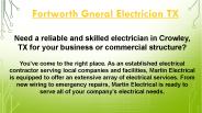Fortworth General Electrician TX