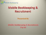 Mobile Bookkeeping & Recruitment Service