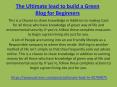 The Ultimate lead to build a Green Blog for Beginners PowerPoint PPT Presentation