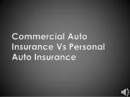 Commercial Auto Insurance Vs Personal Auto Insurance