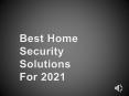 Best Home Security Solutions For 2021